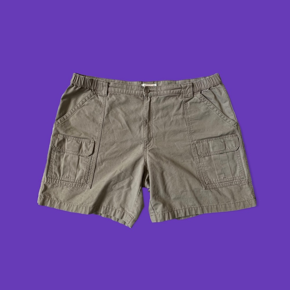 Savane Cargo Shorts 100% Cotton Khaki Men Size 44
